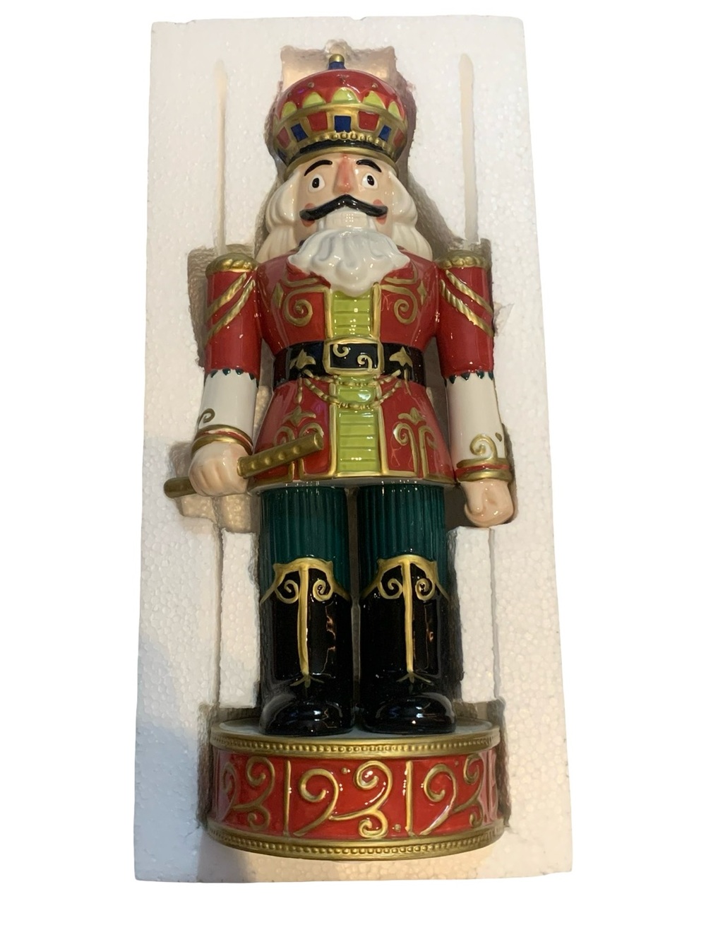 Fitz and Floyd Holiday Nutcracker 2013 Christmas Soldier Flute 29-752 15”